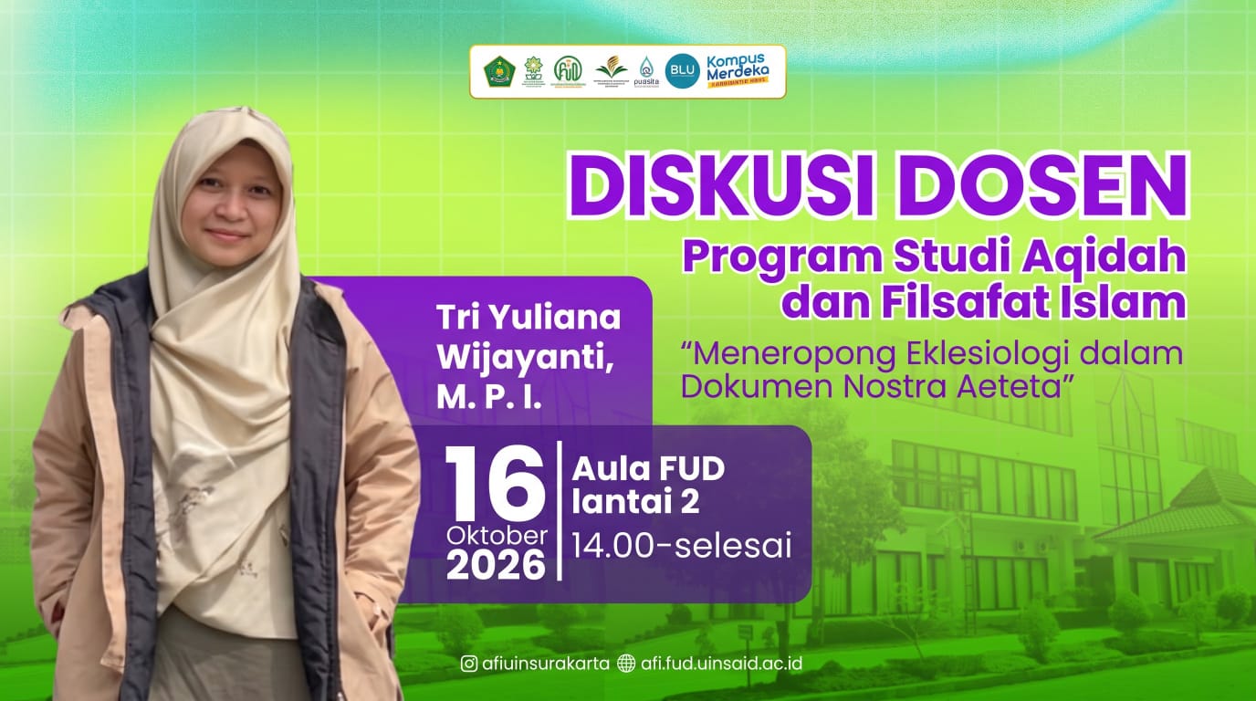 Diskusi Dosen Aqidah dan Filsafat Islam Bahas Eklesiologi Dalam Nostra Aetate